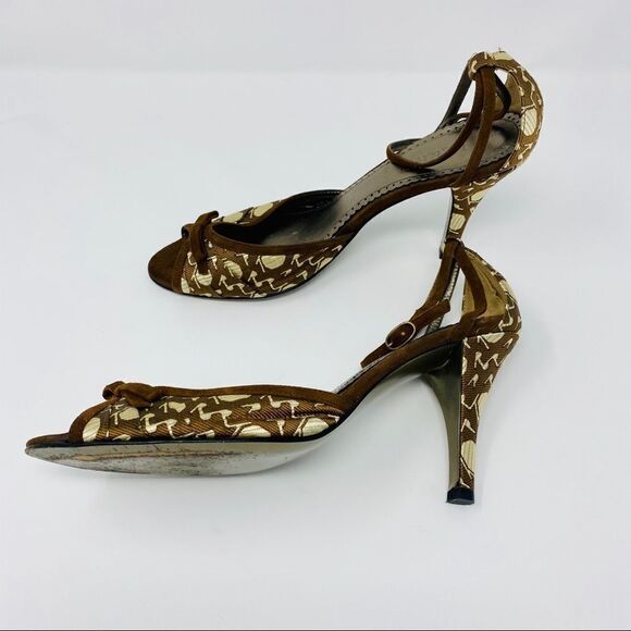 J. Crew - Patterned Peep Toe Heels (8) - Picture 9 of 9